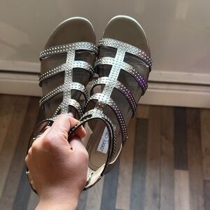 Jimmy Choo Metallic Studded Sandals